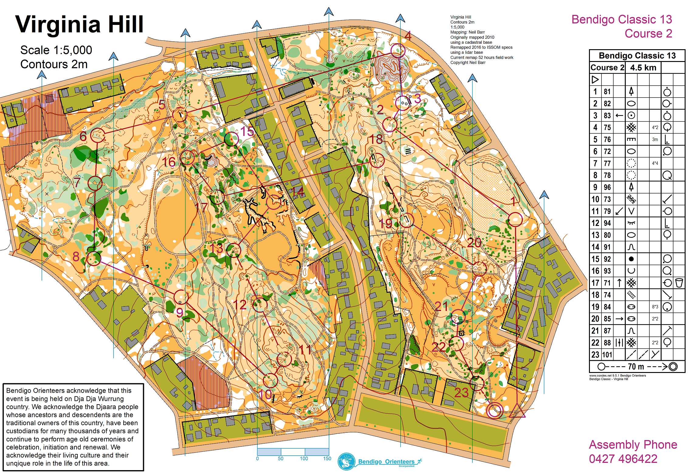 Neil S Digital Orienteering Map Archive Bendigo Bush 13 15 07 2017