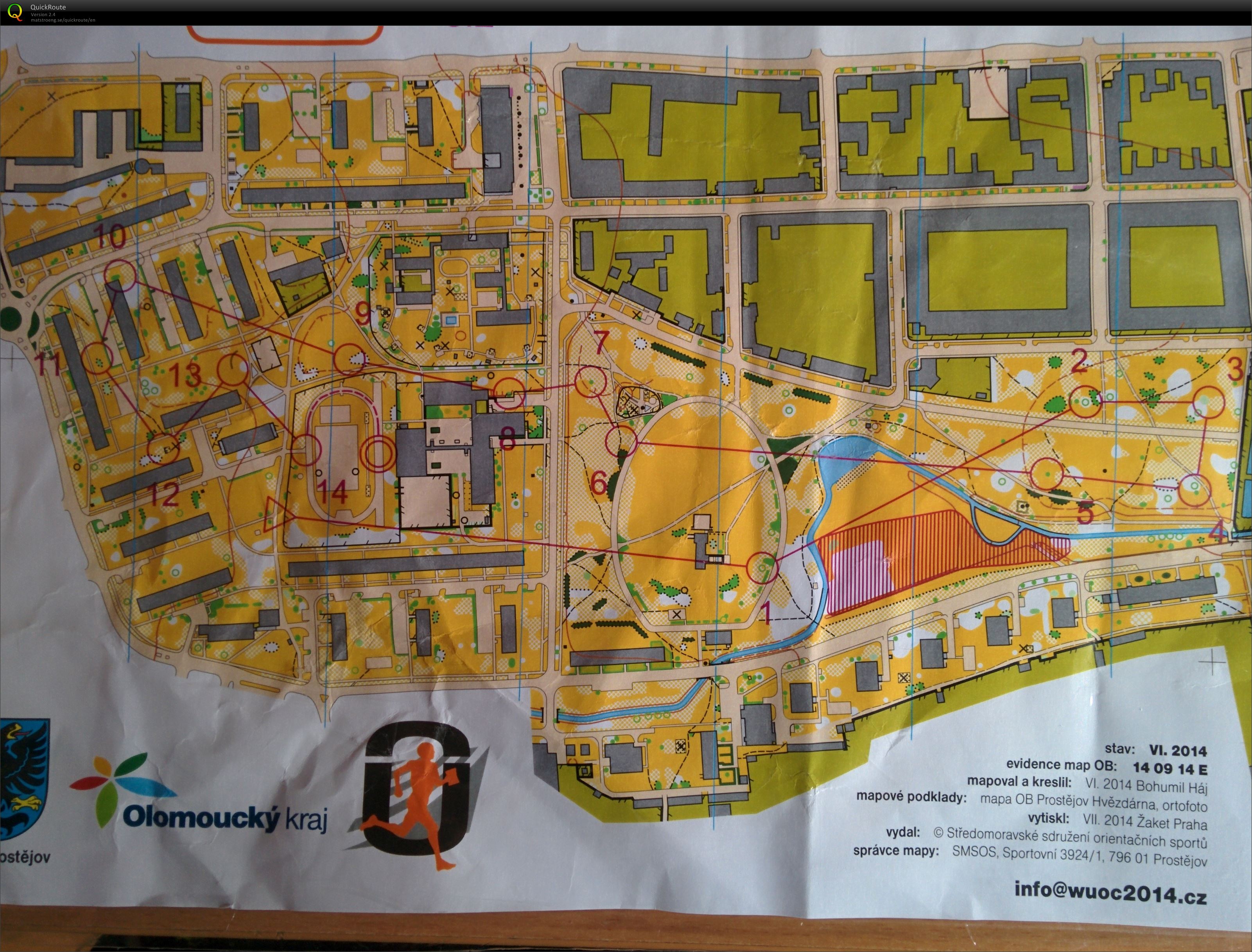 WUOC Sprint Relay Test race (11/08/2014)