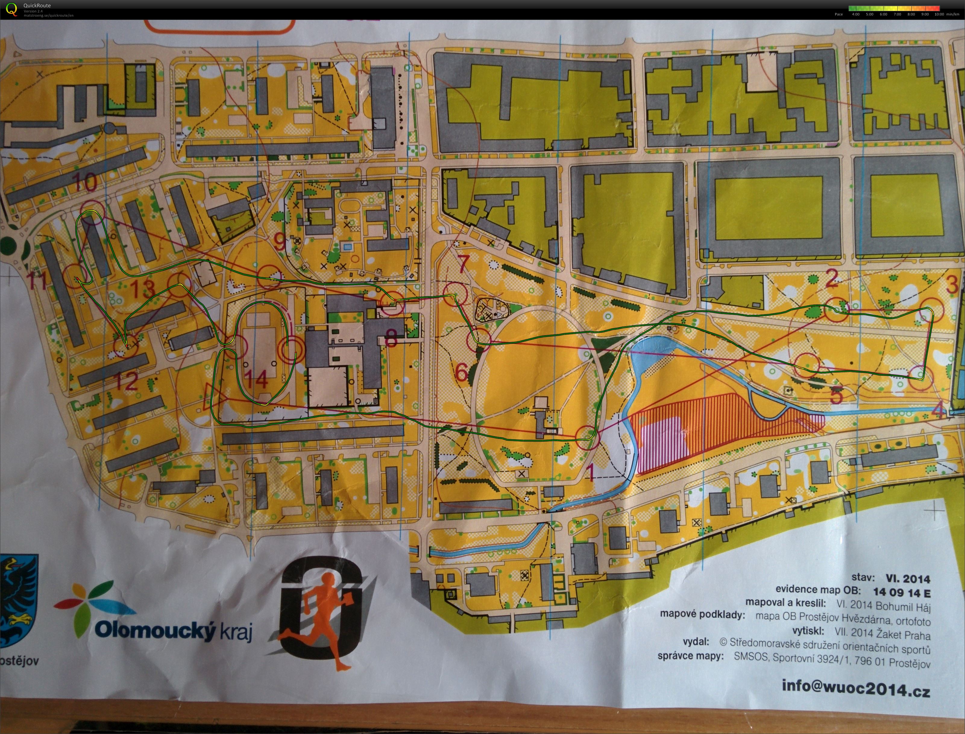 WUOC Sprint Relay Test race (11/08/2014)