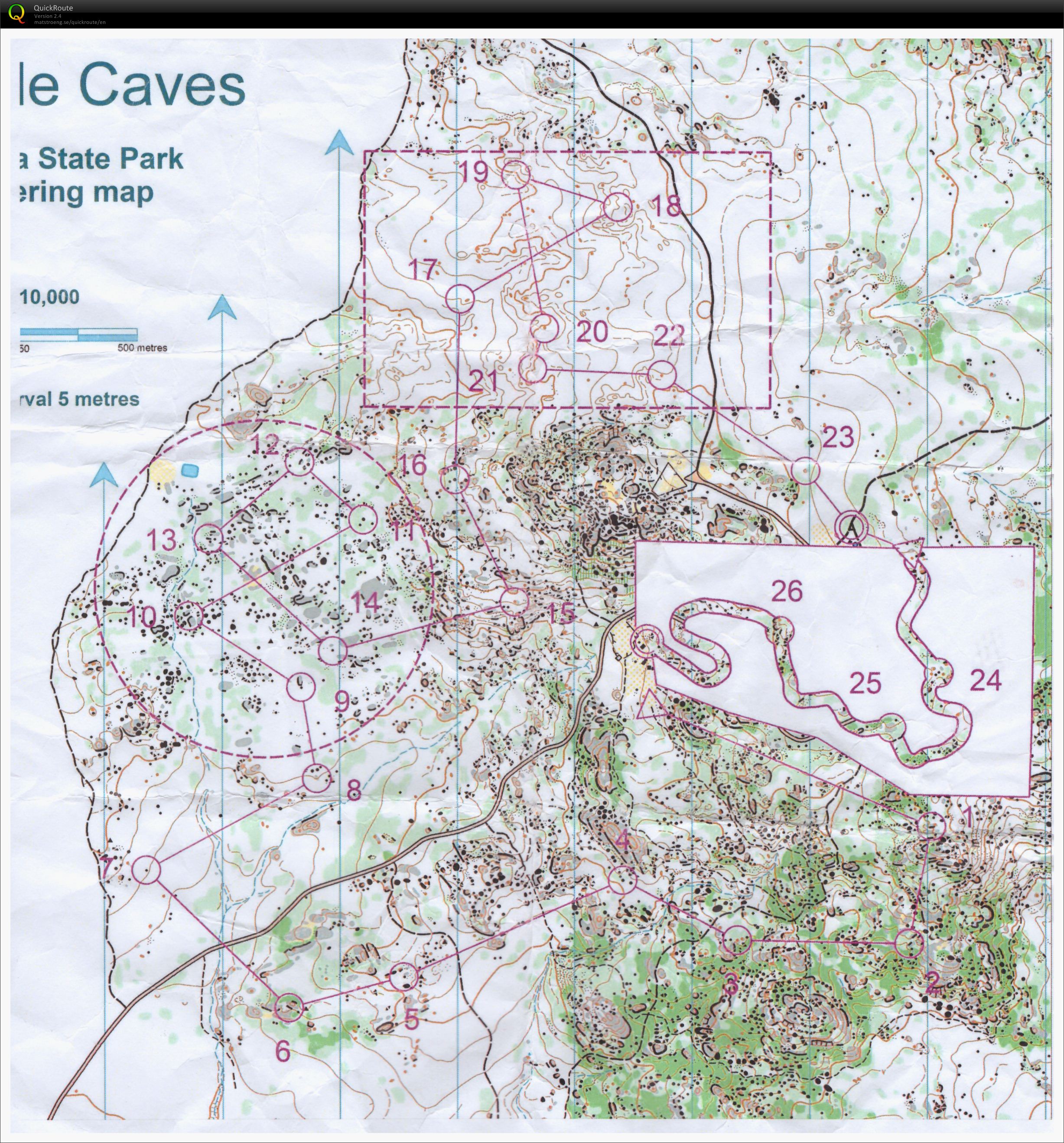 Bryan Keely's training map (08/06/2015)