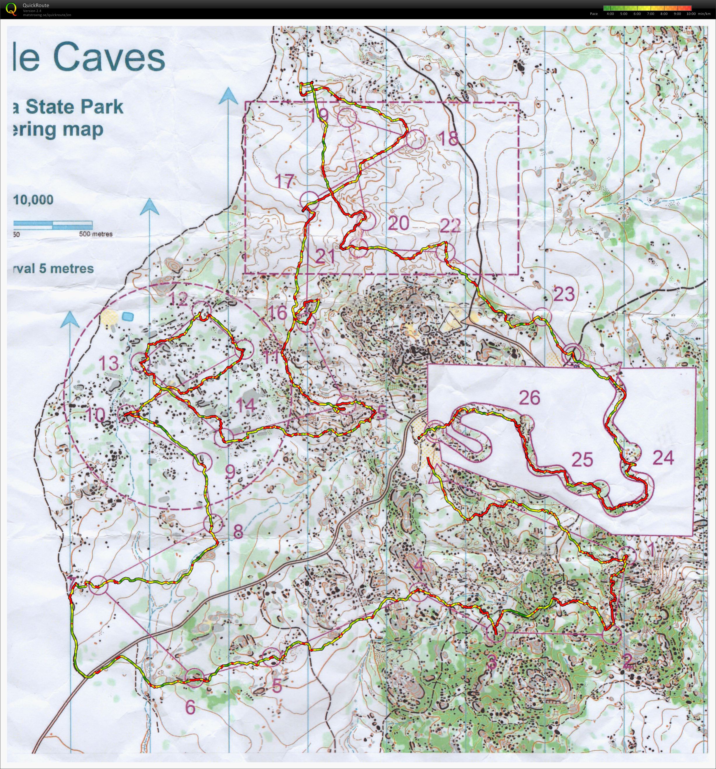 Bryan Keely's training map (08/06/2015)