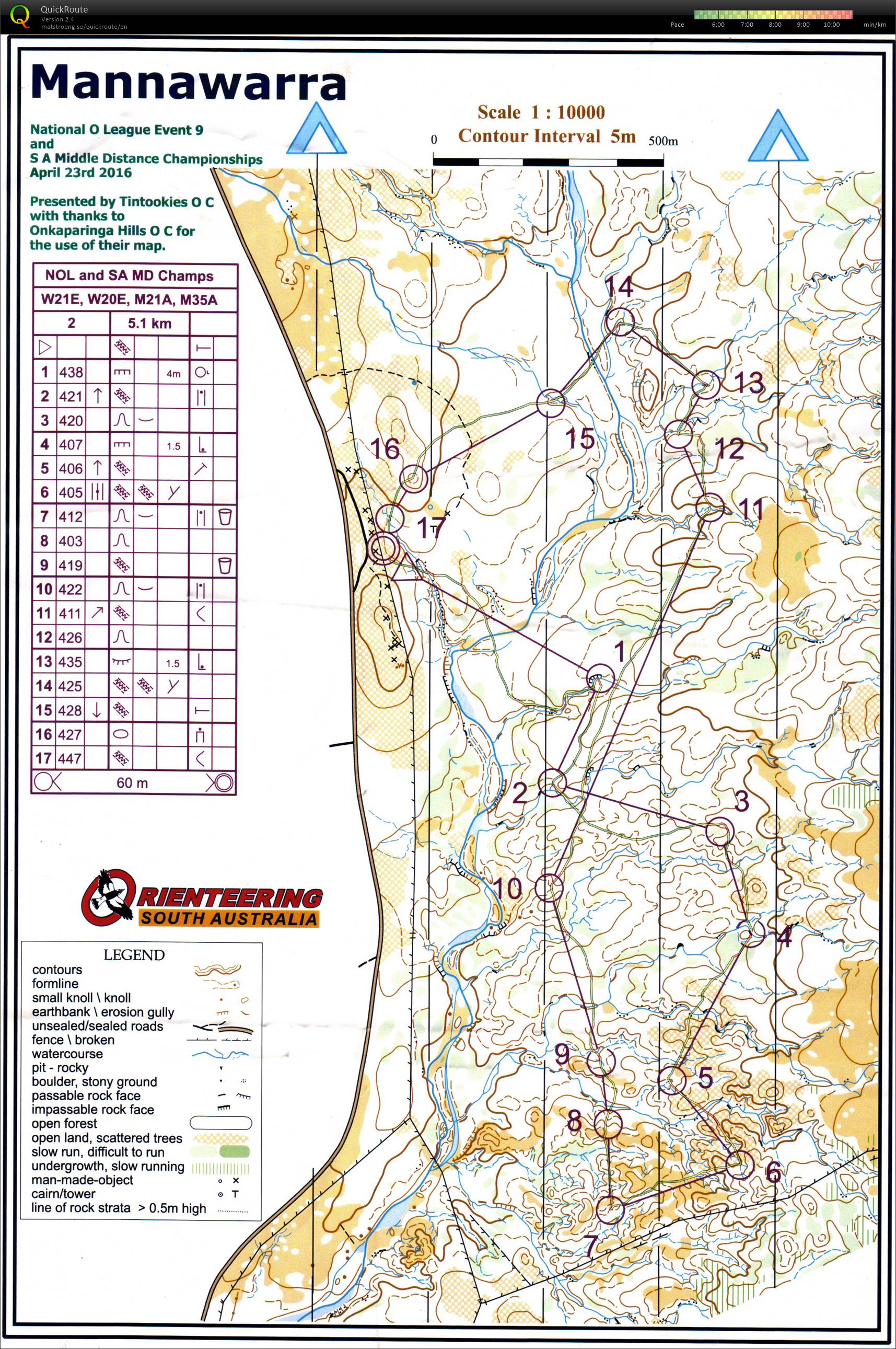 SA Middle Distance Championships (23/04/2016)