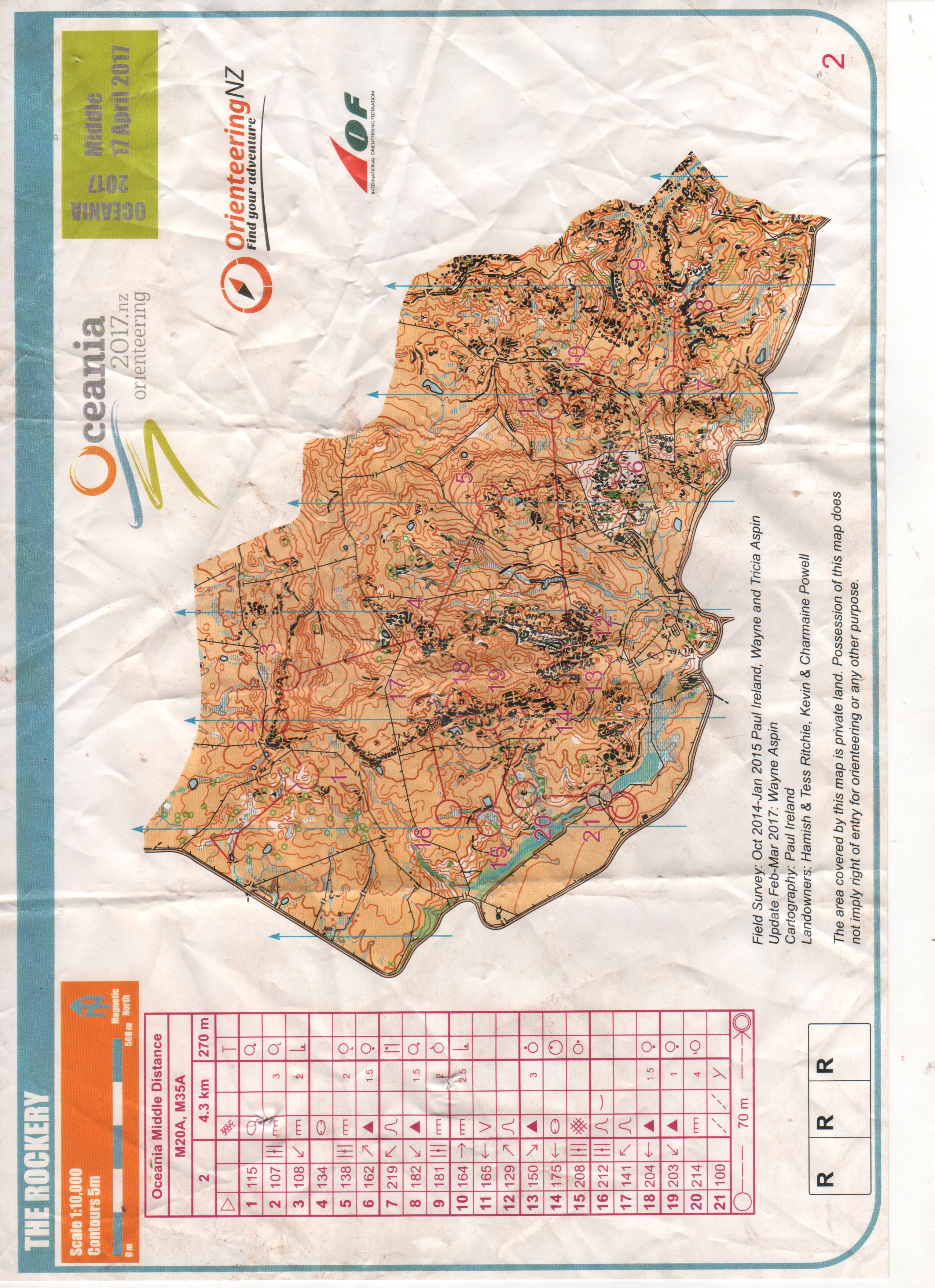 Oceania Middle Distance (18/04/2017)