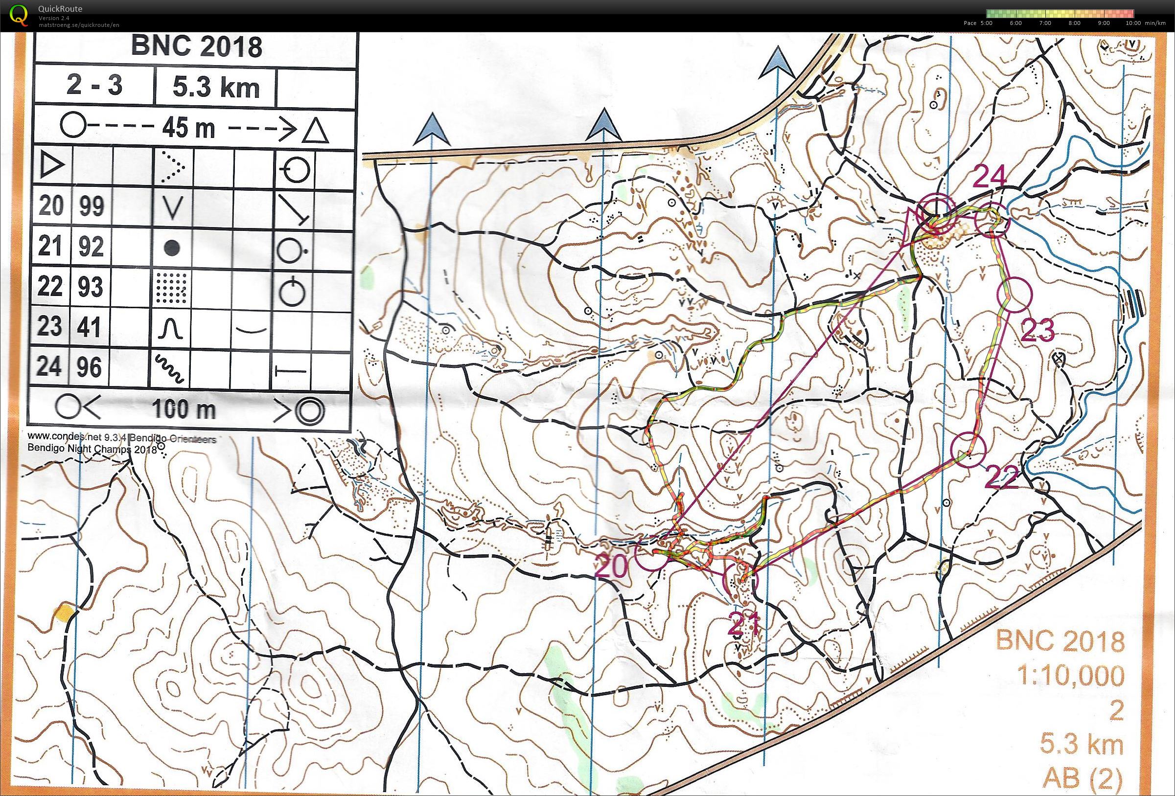 Bendigo Night Champs C2 Map 3