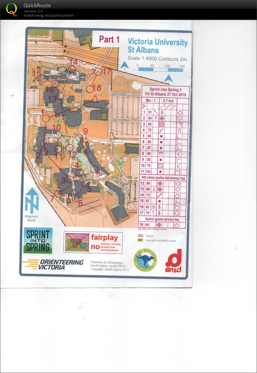 2018 Sprint into Spring race 3 map 1 (27/10/2018)