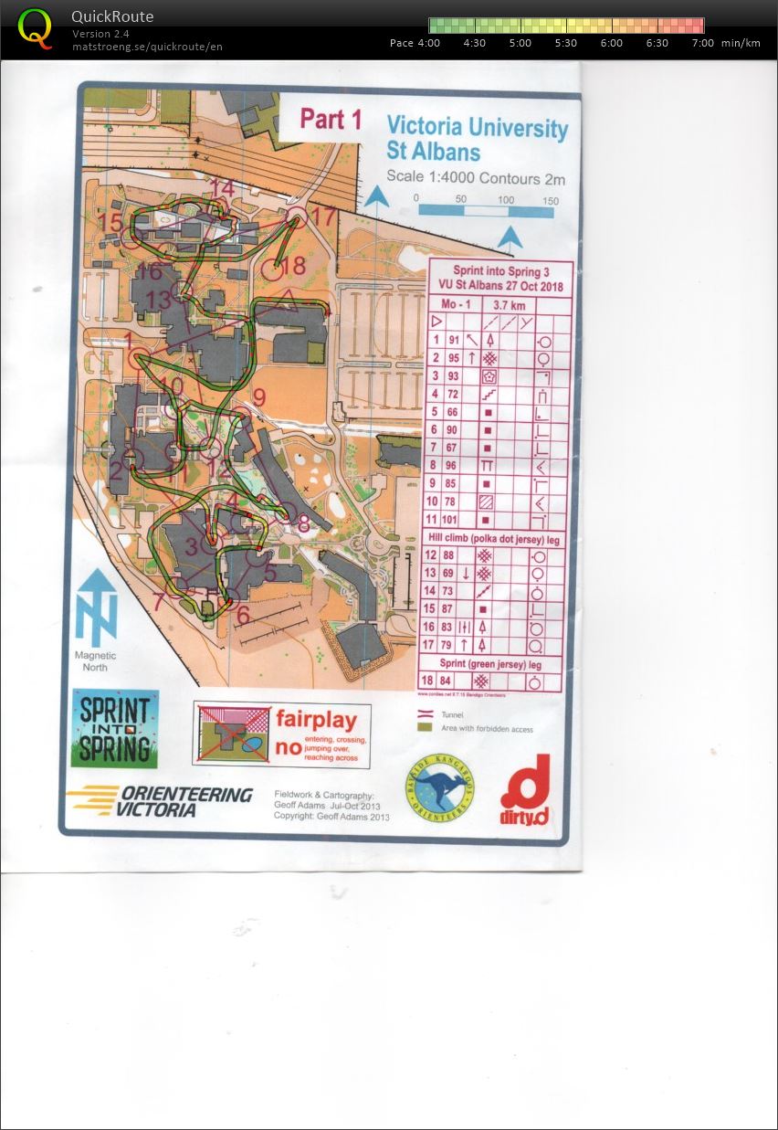 2018 Sprint into Spring race 3 map 1 (27/10/2018)