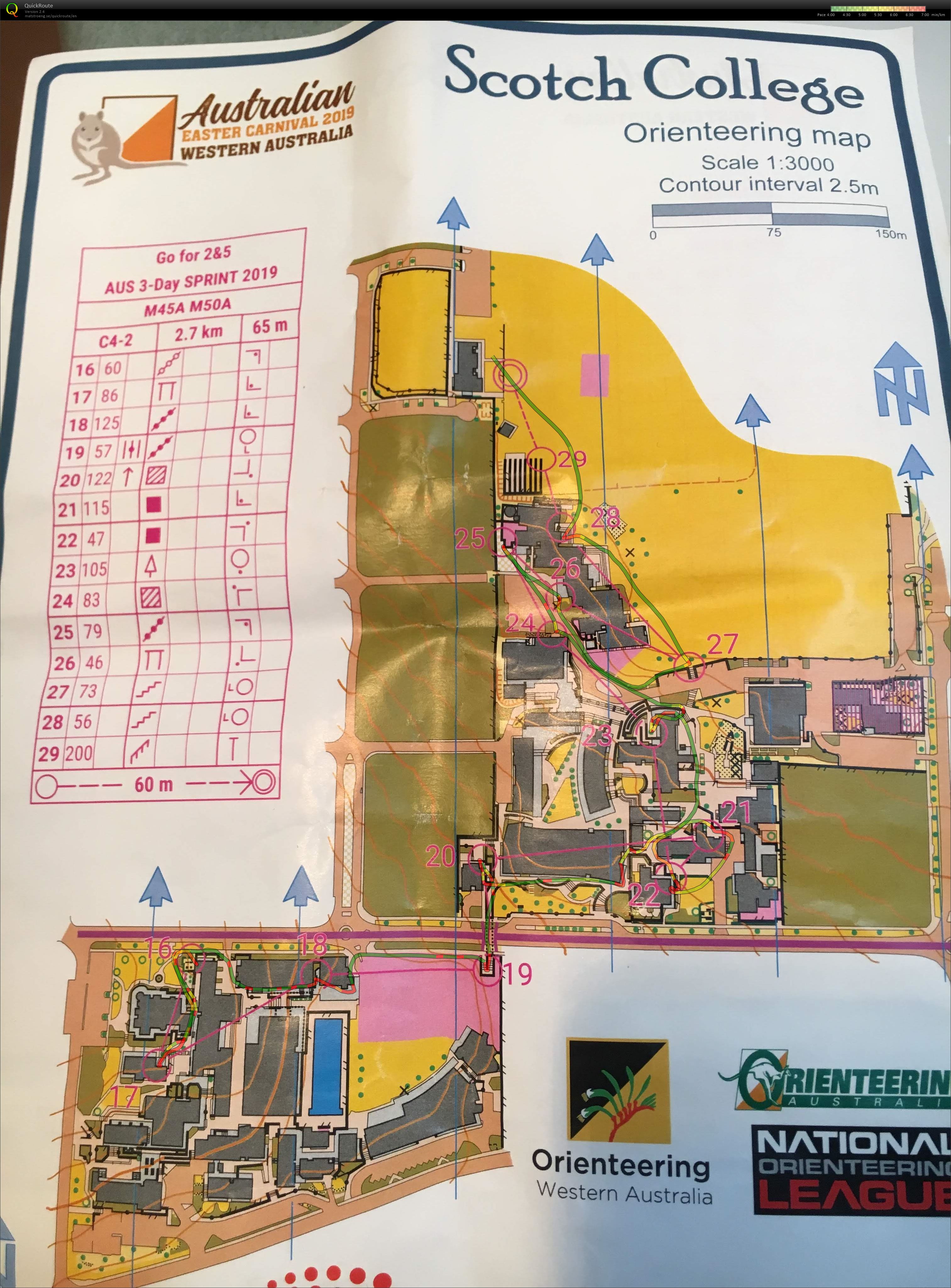 2019 Easter Day 1 Sprint map 2 (20/04/2019)