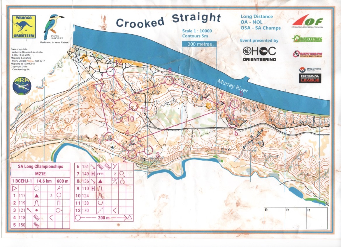 2021 South Australian Long Distance Championships Map 1 of 2 (25/04/2021)