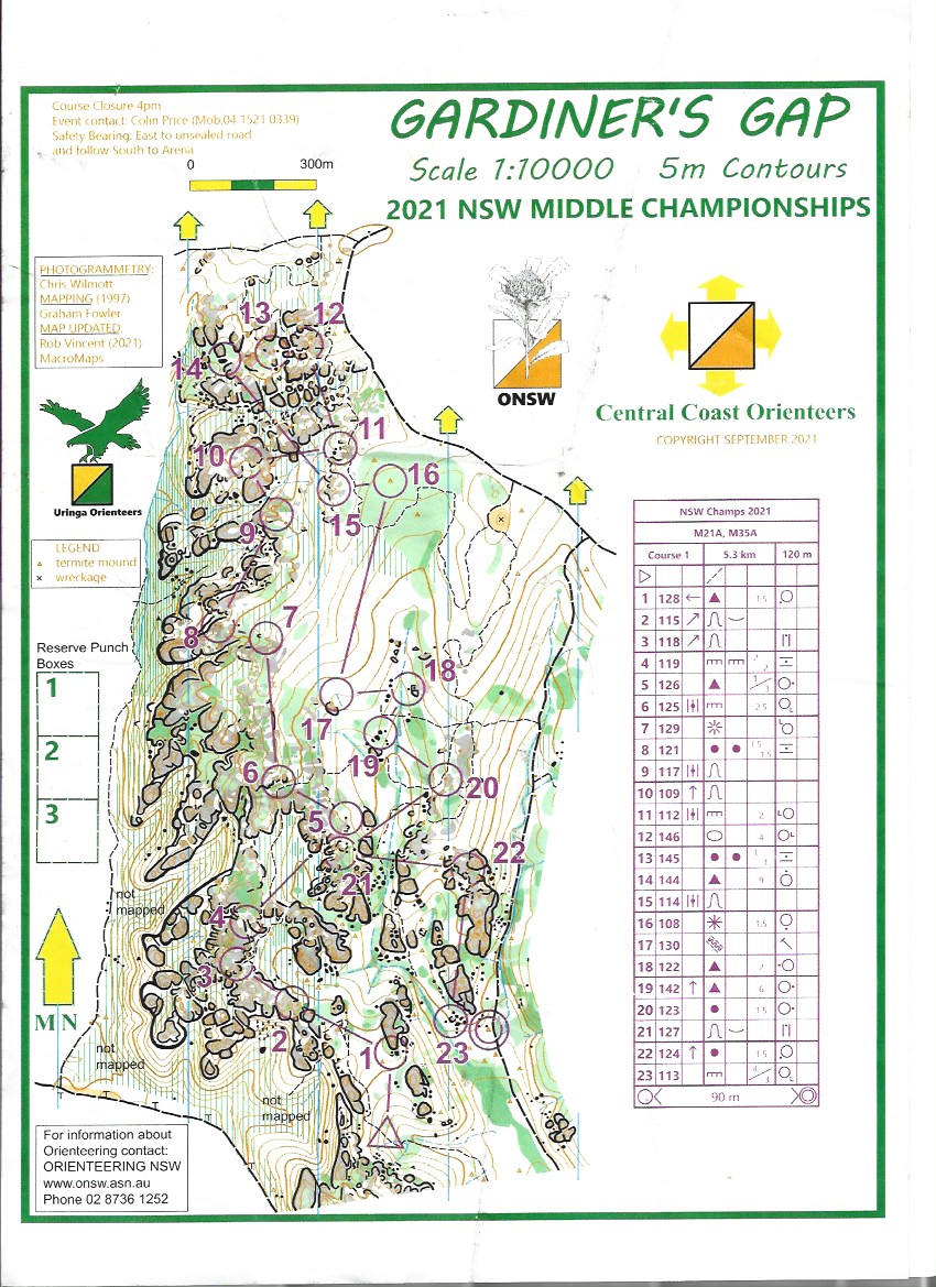 2021 NSW Championships Middle Distance (20/11/2021)