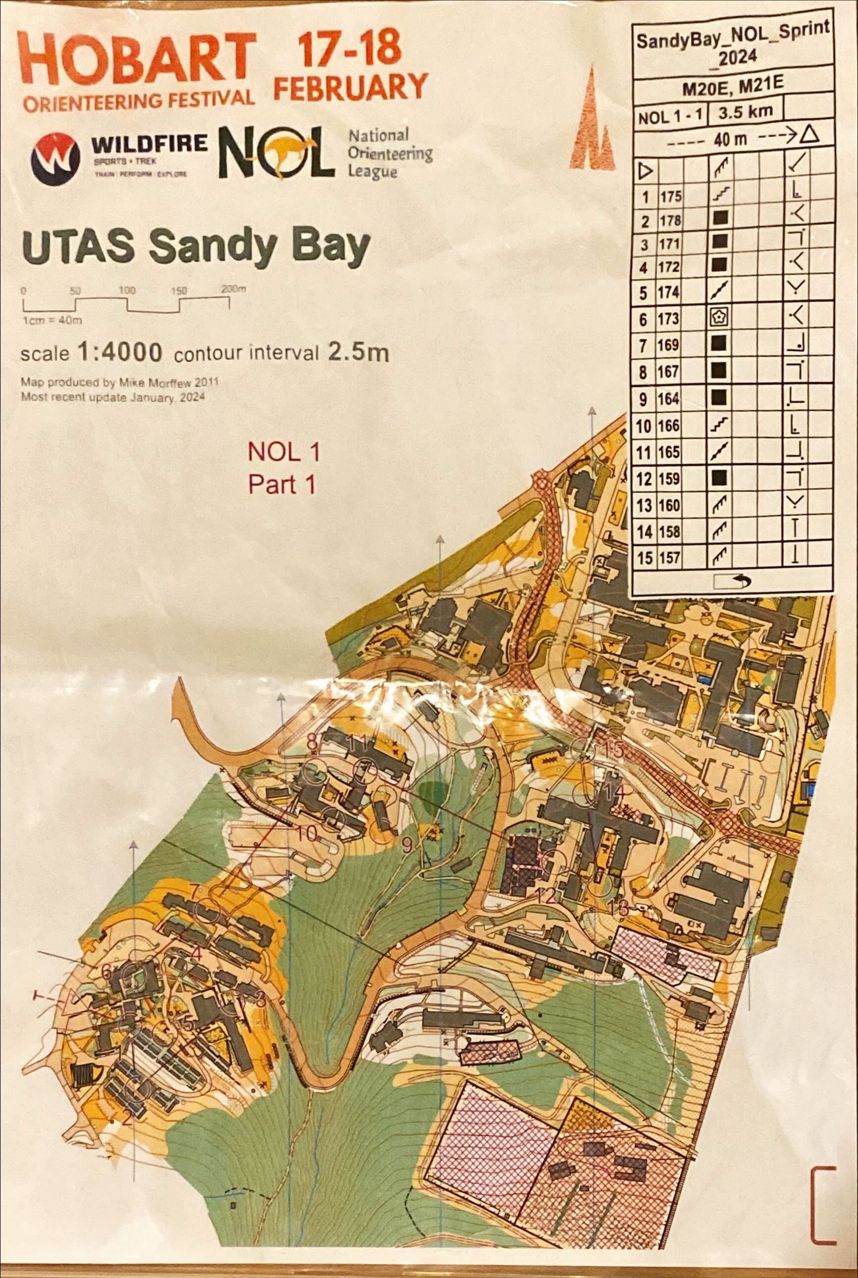 2024 NOL 2 Sprint Map 1 of 2 (17/02/2024)