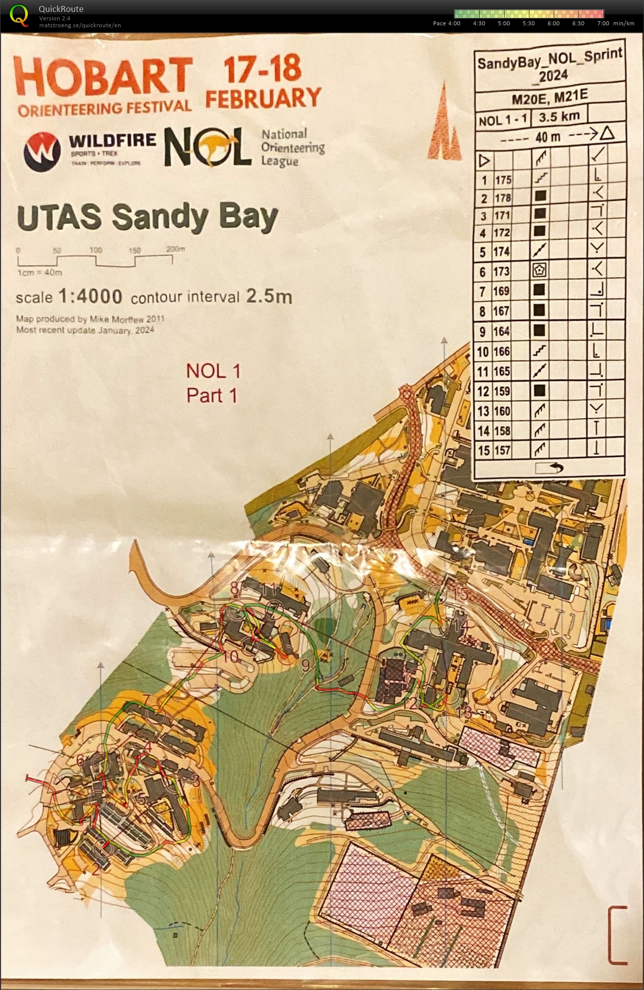 2024 NOL 2 Sprint Map 1 of 2 (17/02/2024)