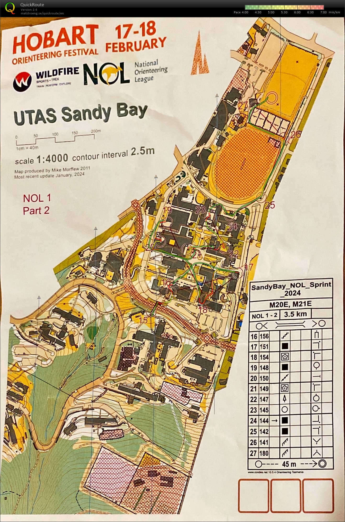 2024 NOL 2 Sprint Map 2 of 2 (17/02/2024)