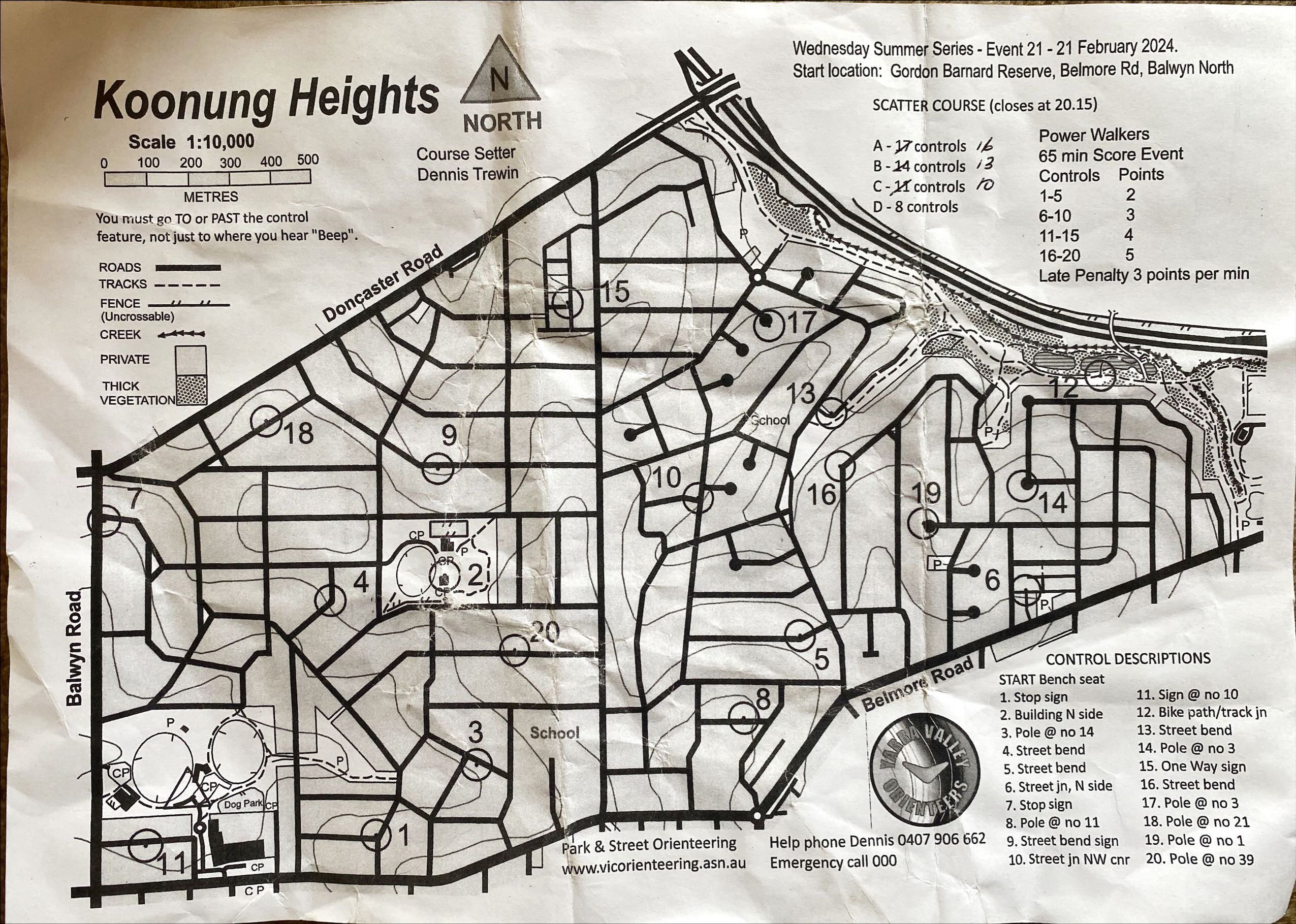 Melbourne Park Street Wednesday Summer Series Event 21 (21/02/2024)