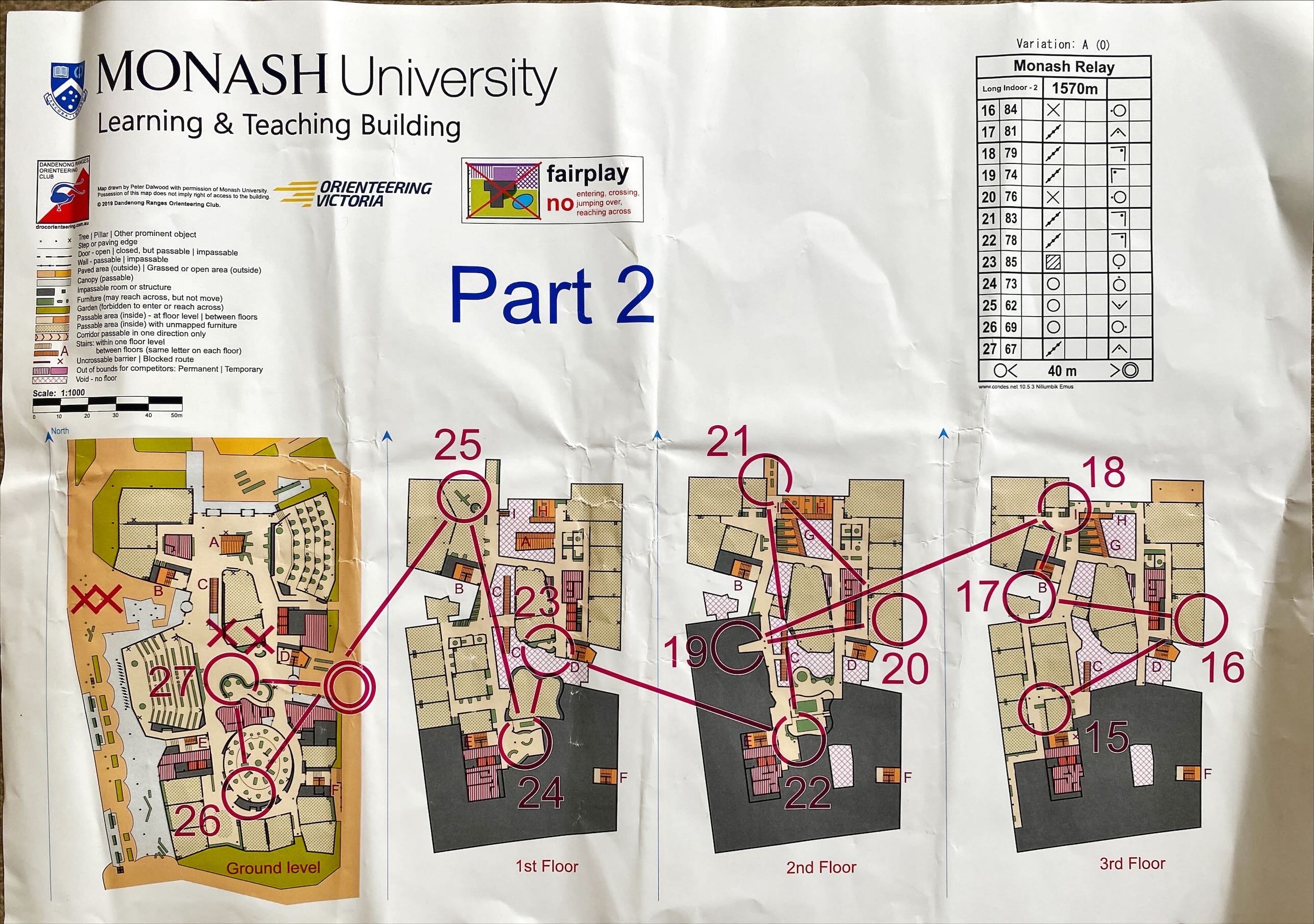 Indoor Outdoor Relay Indoor Leg 1 map 2 (21/01/2024)