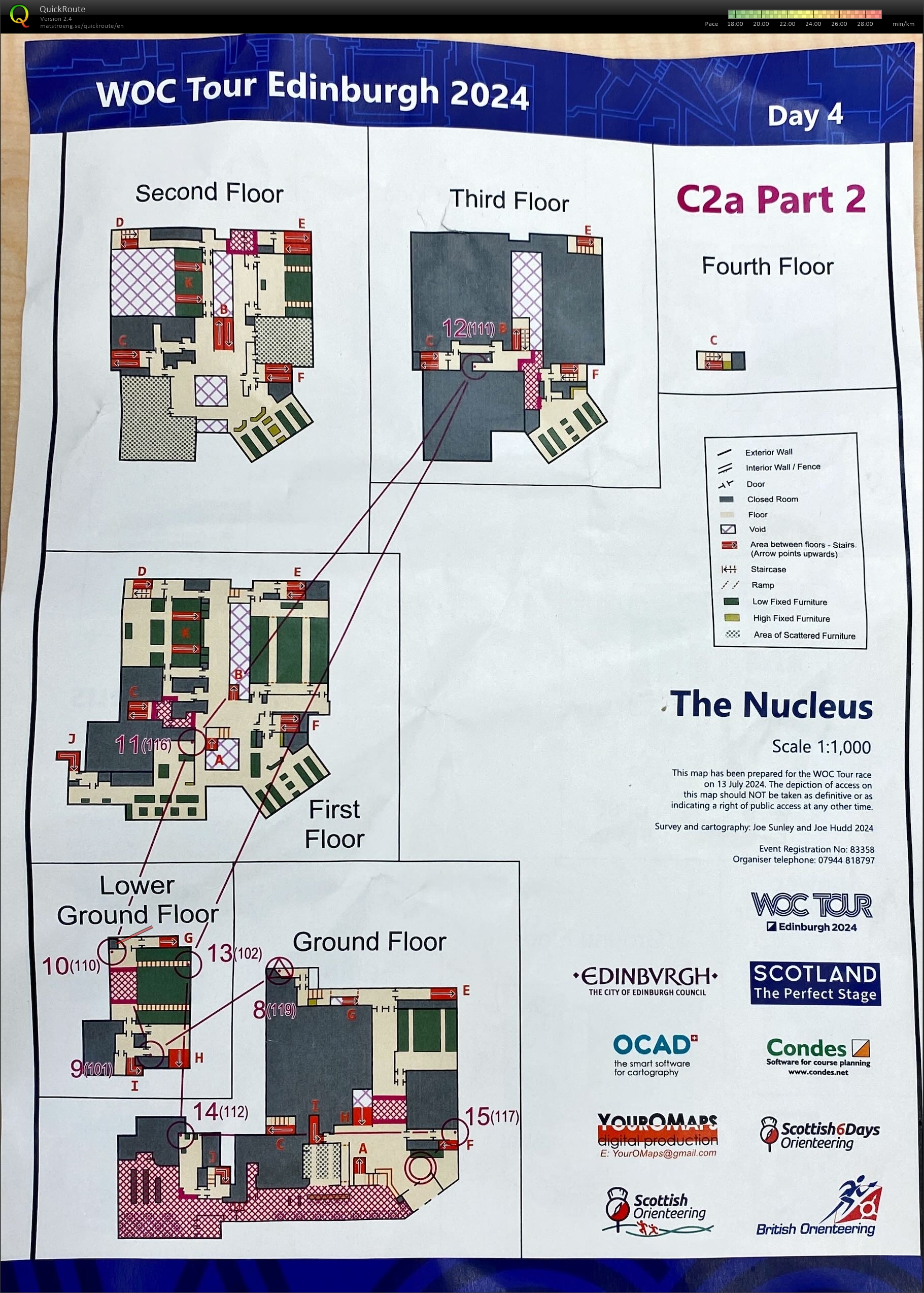 WOC Tour Indoor map 2 (13/07/2024)