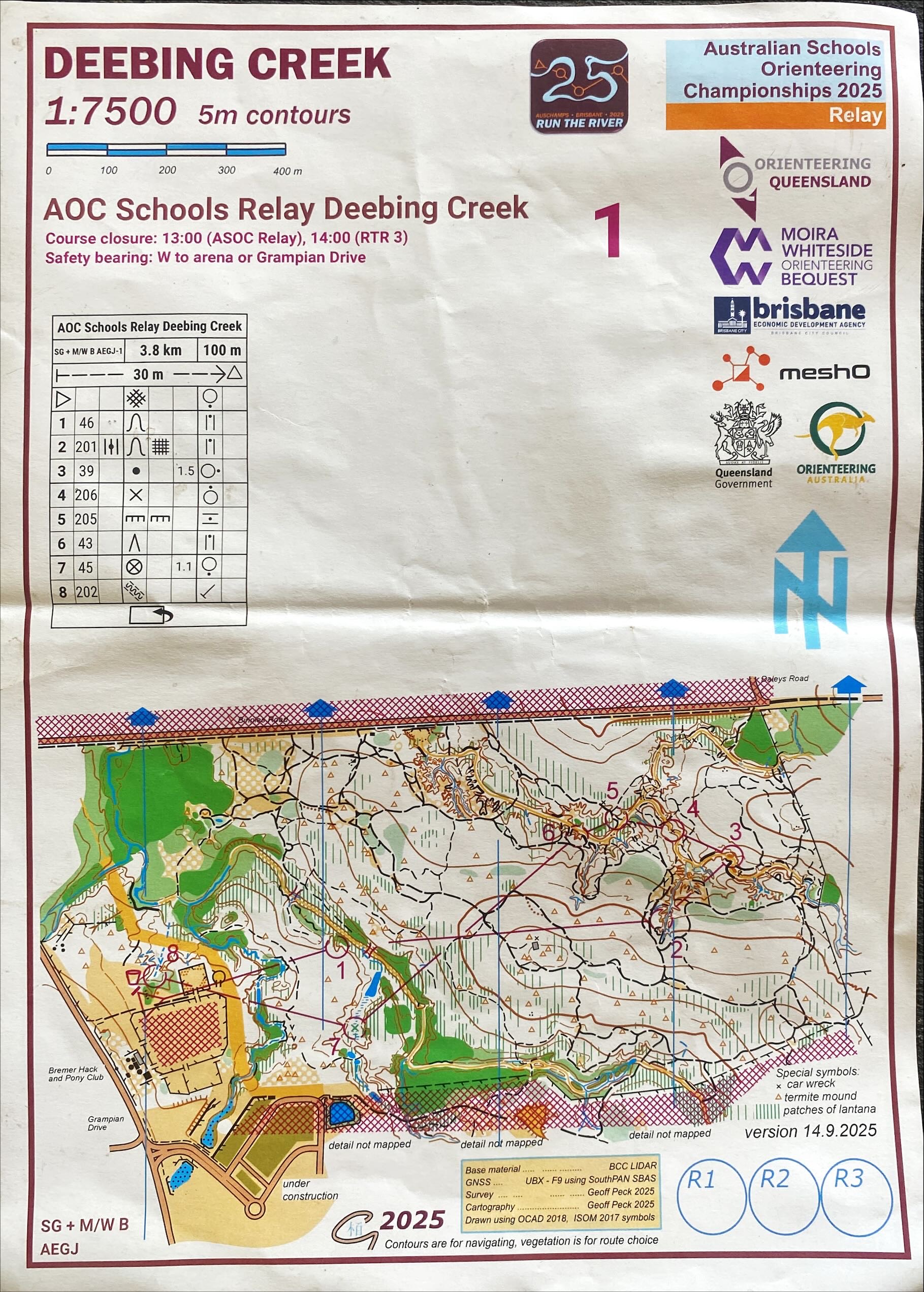 2025 Run The River Stage 3 map 1 of 2 (02-10-2025)