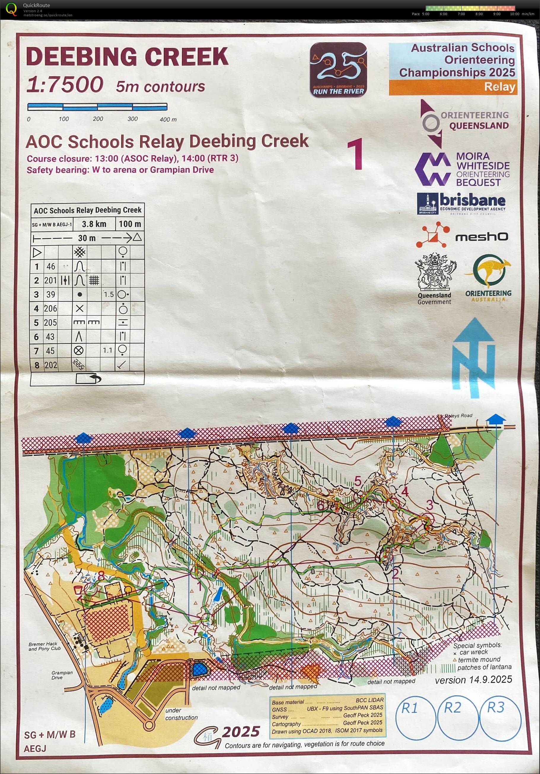 2025 Run The River Stage 3 map 1 of 2 (02-10-2025)