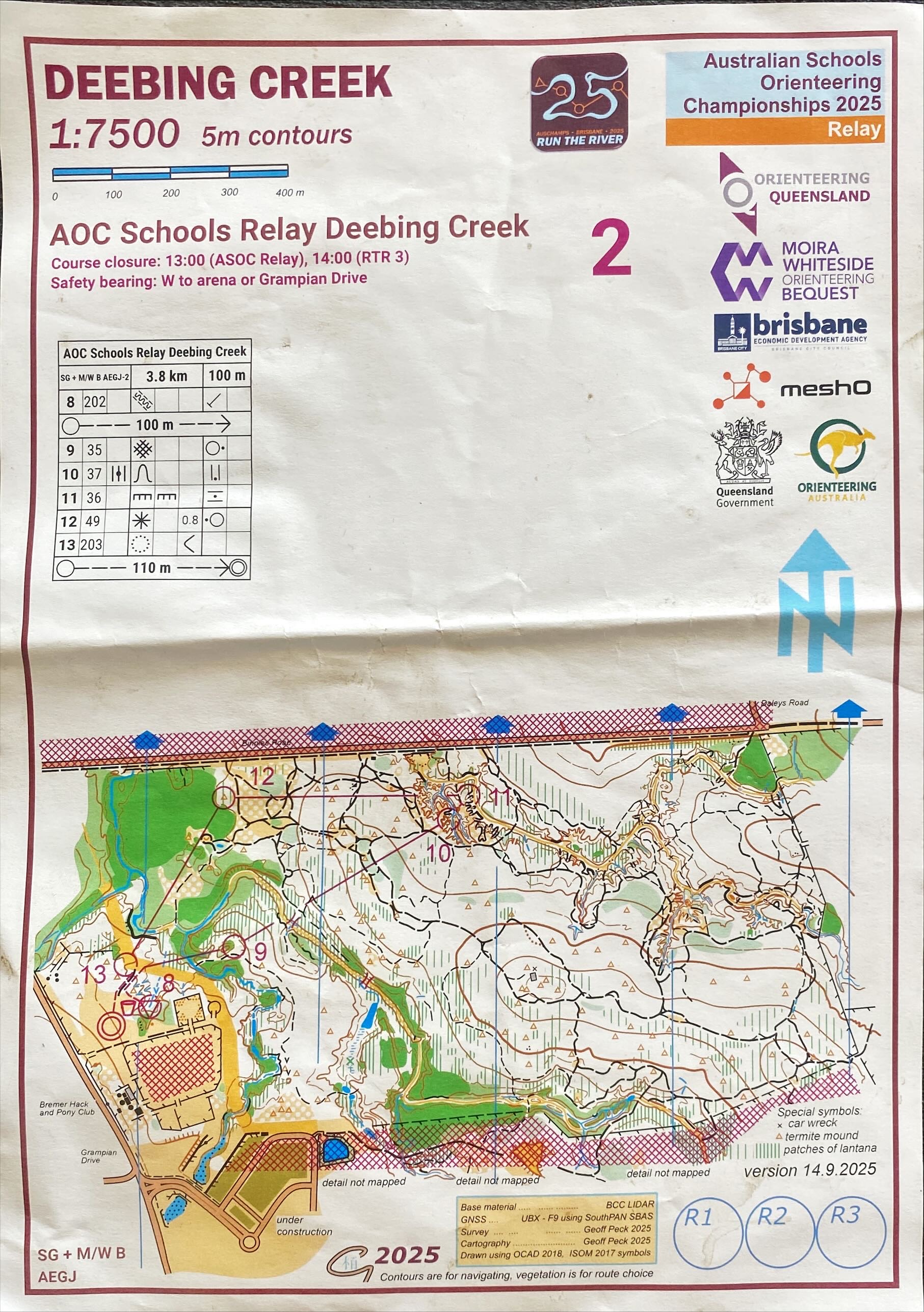 2025 Run The River Stage 3 map 2 of 2 (02-10-2025)