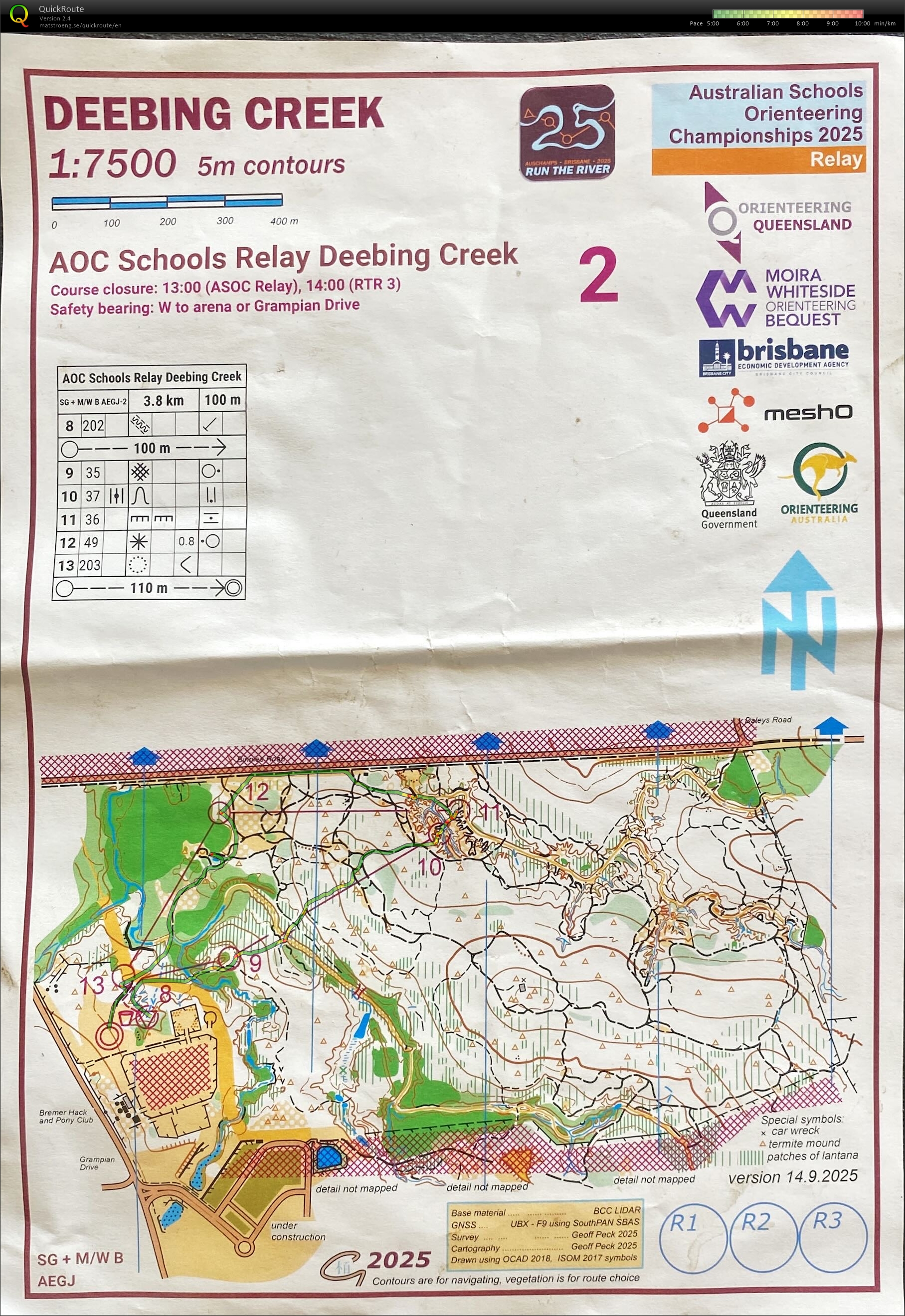 2025 Run The River Stage 3 map 2 of 2 (02-10-2025)