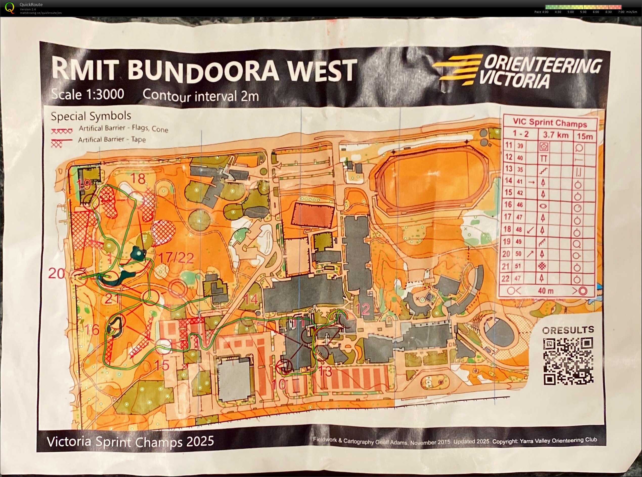 2025 Victorian Championships Sprint Distance map 2 (30-11-2025)