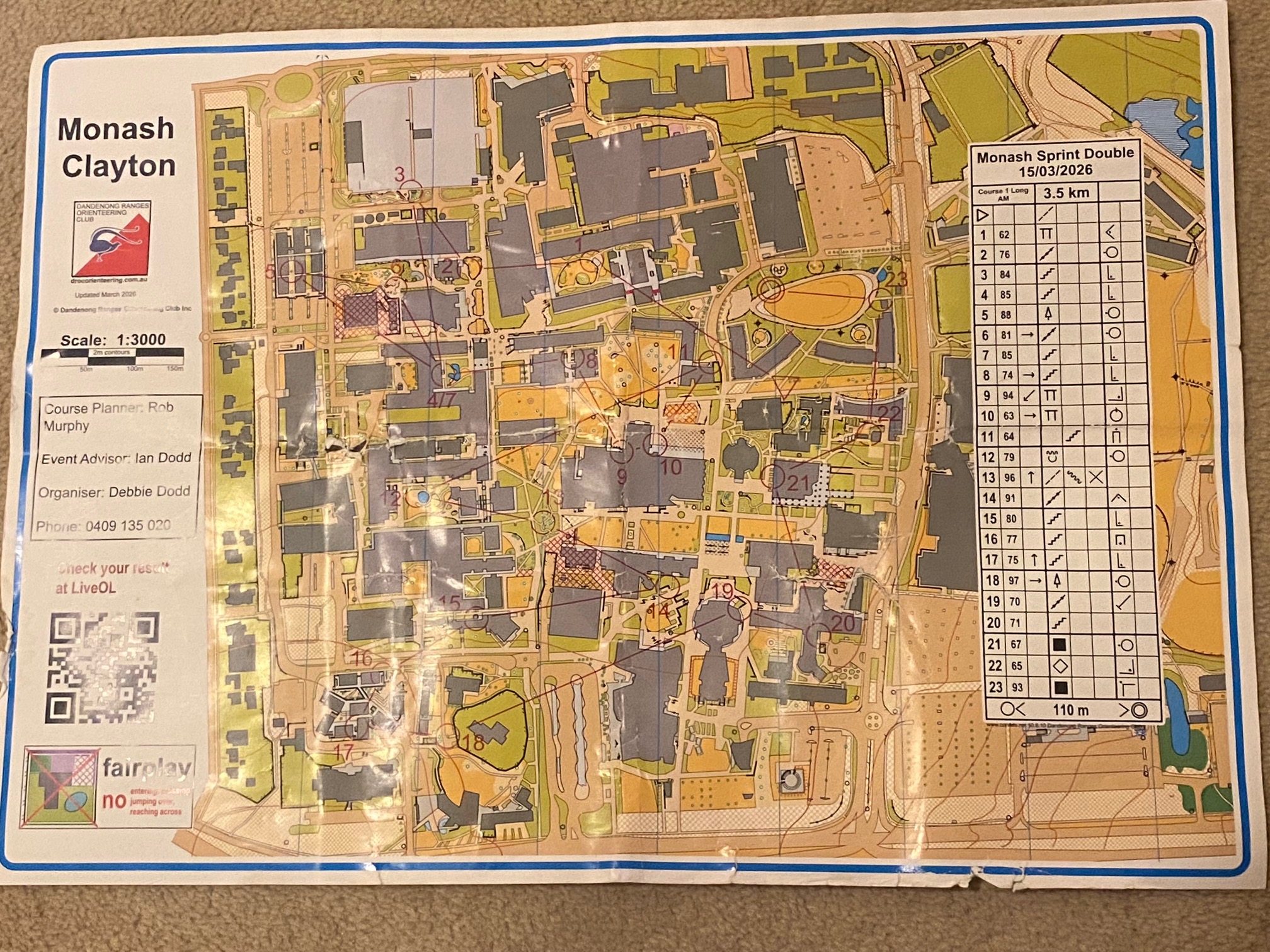 2026 Monash March Madness Sprint Double - Morning (15/03/2026)