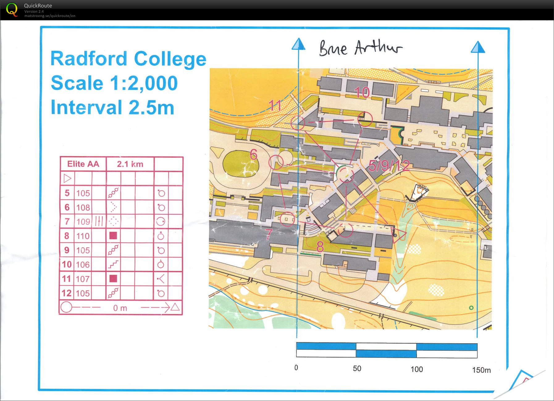 Sprint Canberra Day 2 - map 2/2 (24/01/2014)