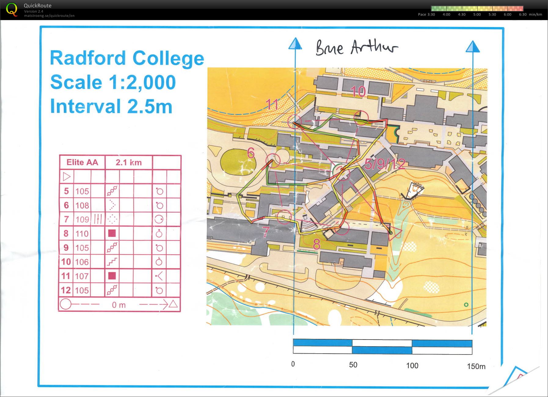 Sprint Canberra Day 2 - map 2/2 (24/01/2014)