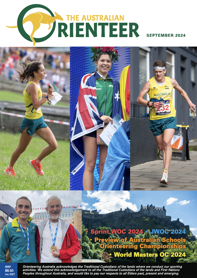 Cover Sep 2024 Issue of The Australian Orienteer image