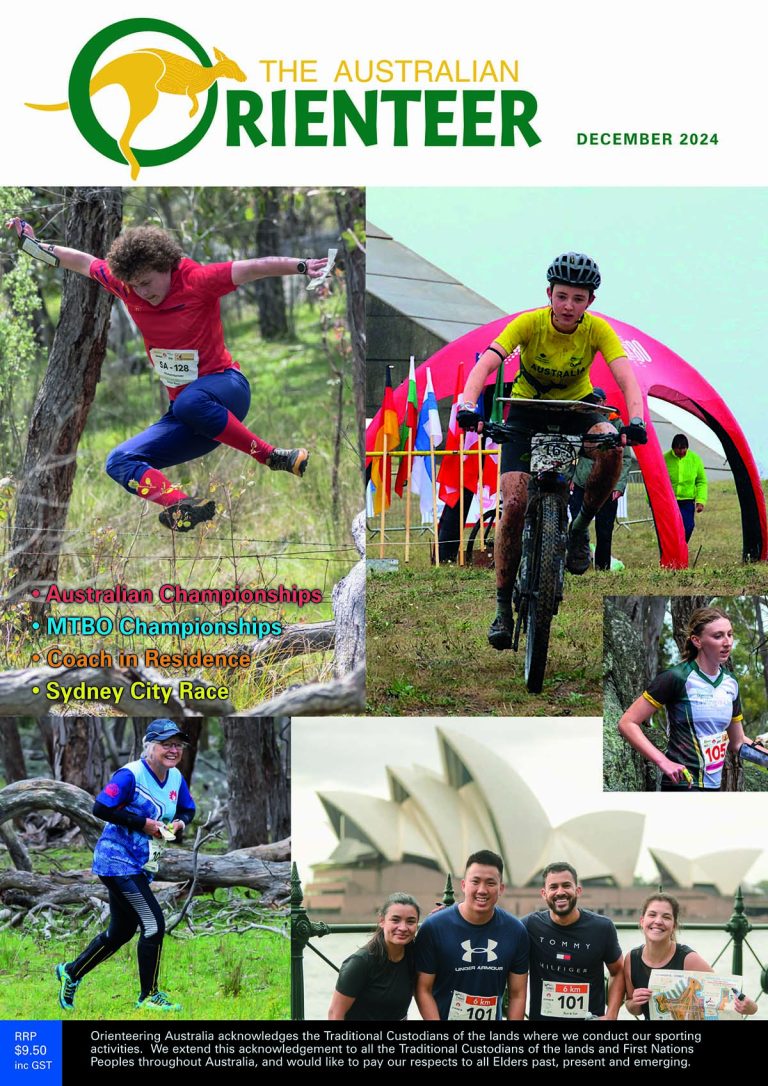 The Australian Orienteer December 2024 issue cover