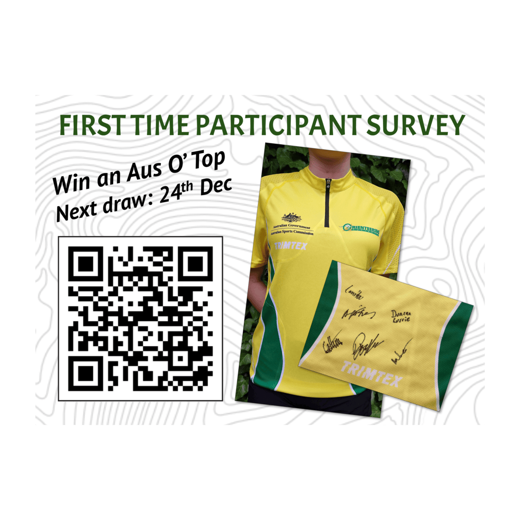 First time participant survey. Win an O' Top. Next draw: 24th Dec