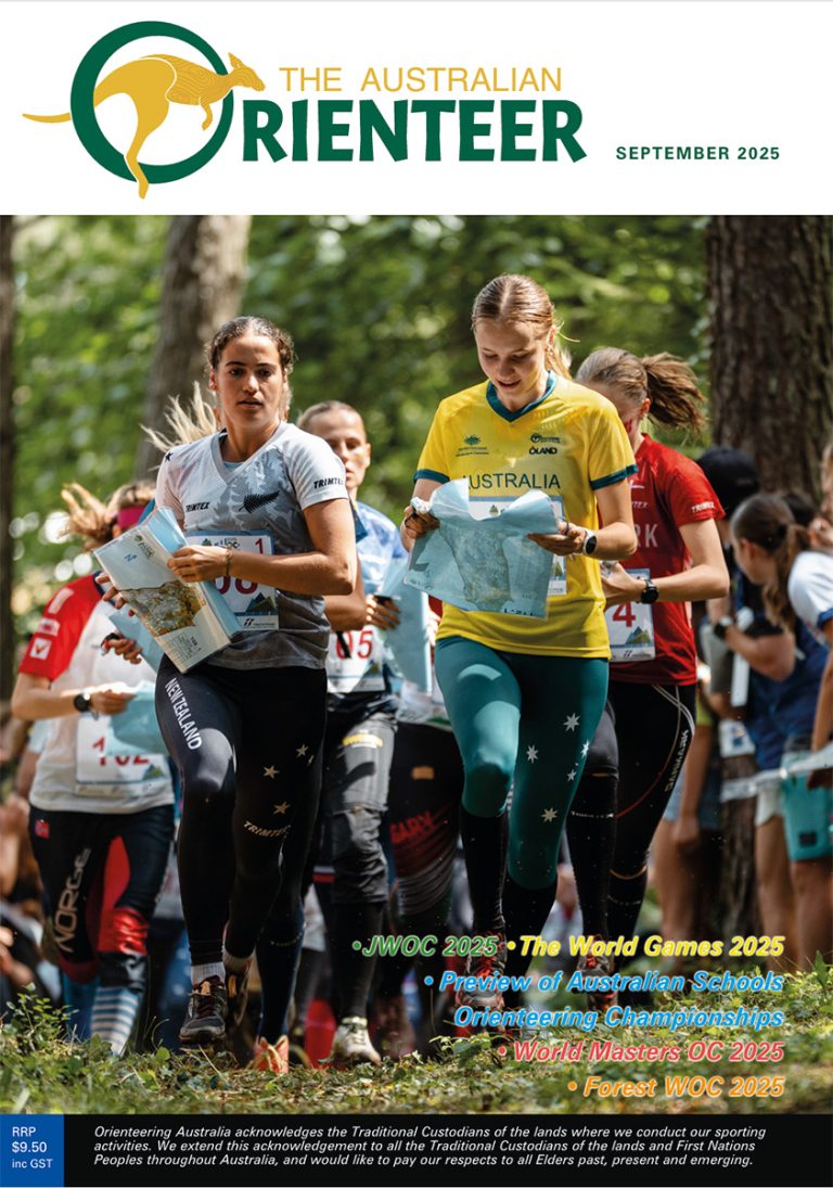 September 2025 cover The Australian Orienteer