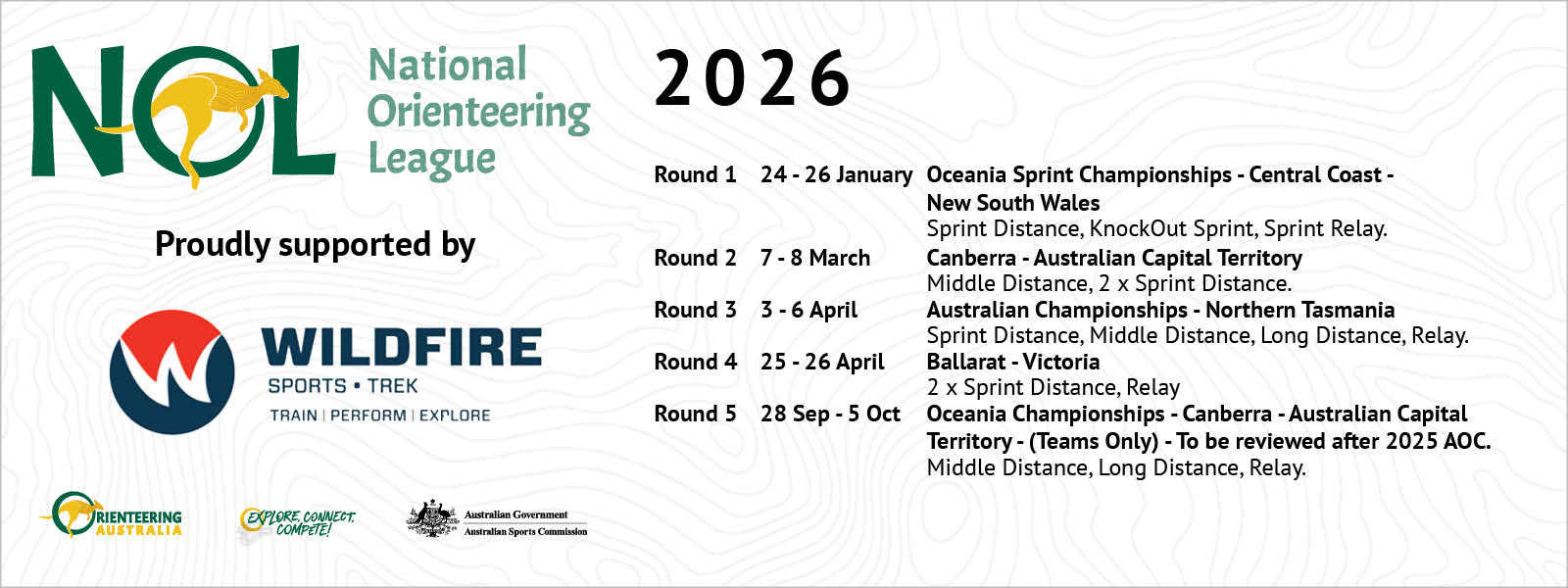 2026 National League Calendar