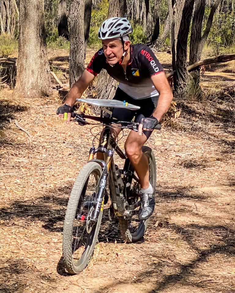 Mountain Bike Orienteering competitor in action image